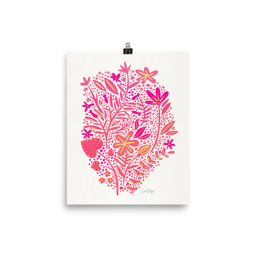 Garden – Pink Palette • Art Print
