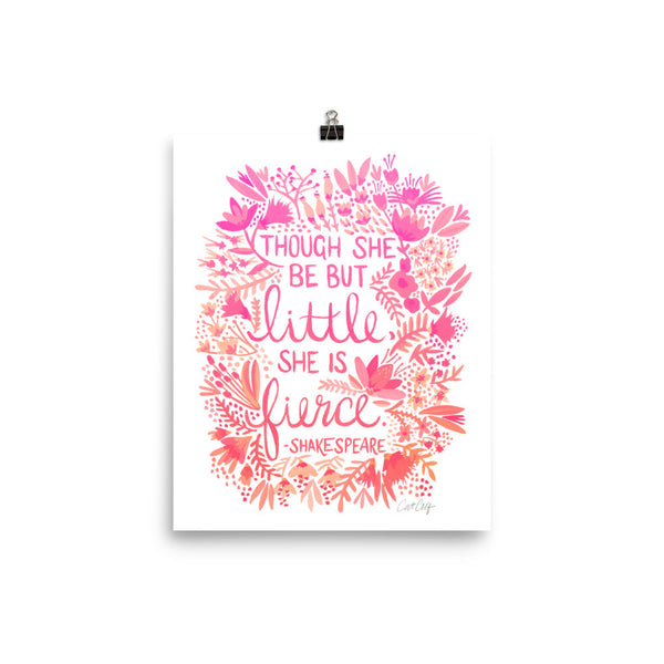 Little & Fierce – Pink Ombré Palette • Art Print