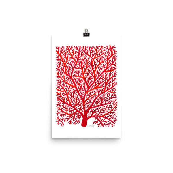 Fan Coral – Red Palette • Art Print