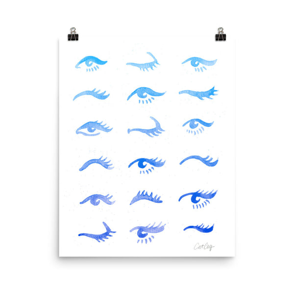 Mascara Envy – Blue Ombré Palette • Art Print