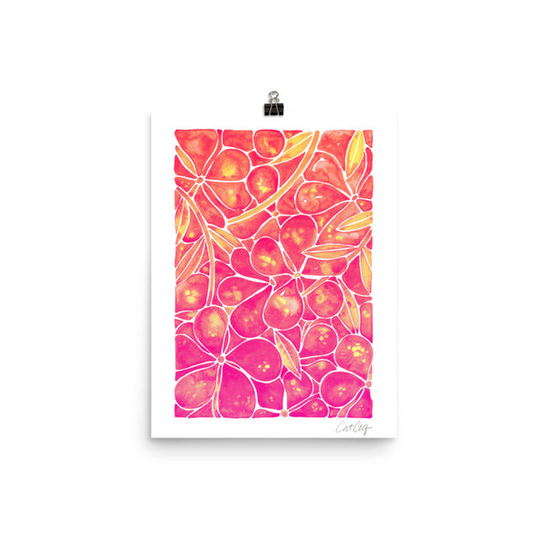 Orchid Wall – Pink Ombré Palette • Art Print