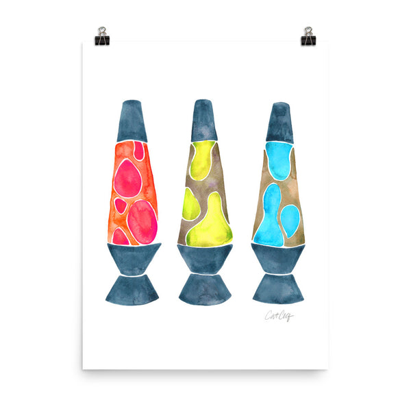 Lava Lamps – Primary Color Palette • Art Print