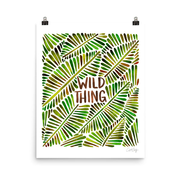 Wild Thing – Green Palette • Art Print