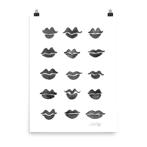 Kiss Collection – Black Palette • Art Print