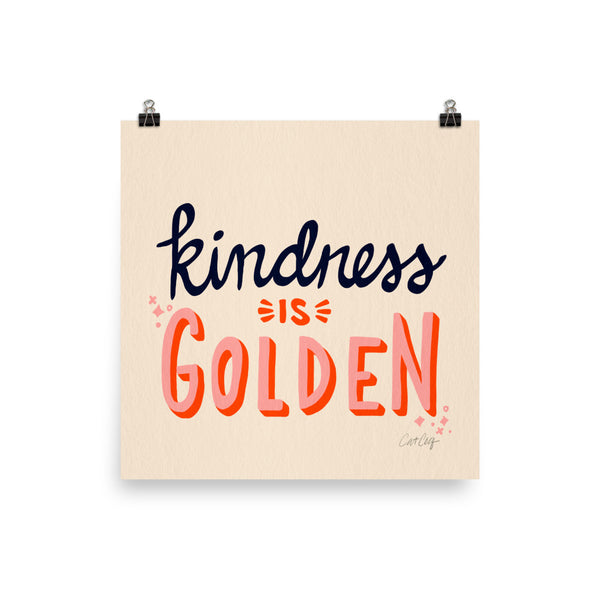Kindness is Golden - Navy Red