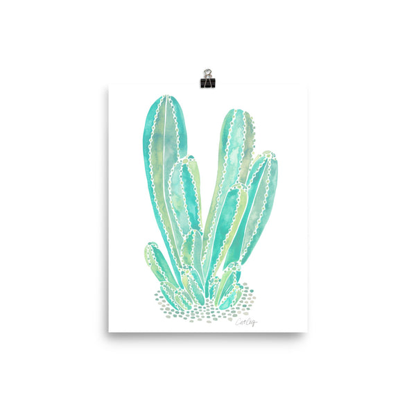 Cactus Cluster – Mint Palette • Art Print