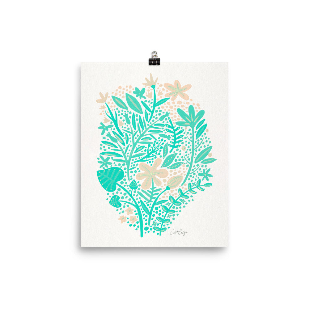 Garden – Mint Palette • Art Print