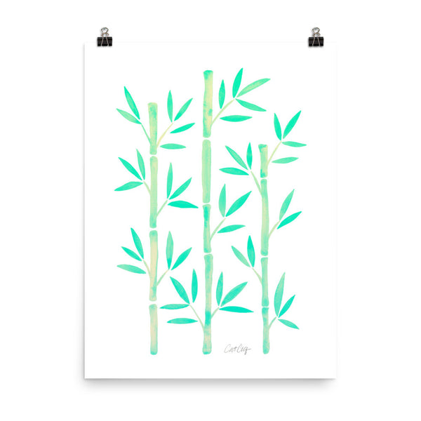 Bamboo – Mint Palette • Art Print