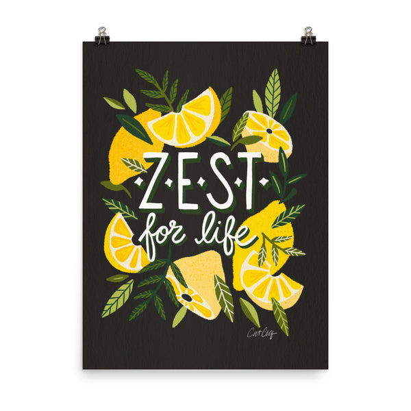 Zest for LIfe - Charcoal