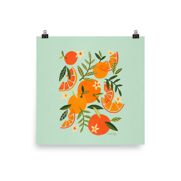 Orange Blooms - Mint