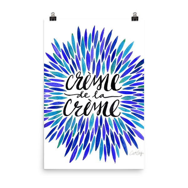 Crème de la Crème – Blue Palette • Art Print