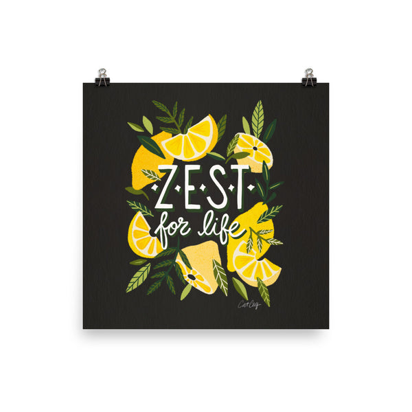 Zest for LIfe - Charcoal