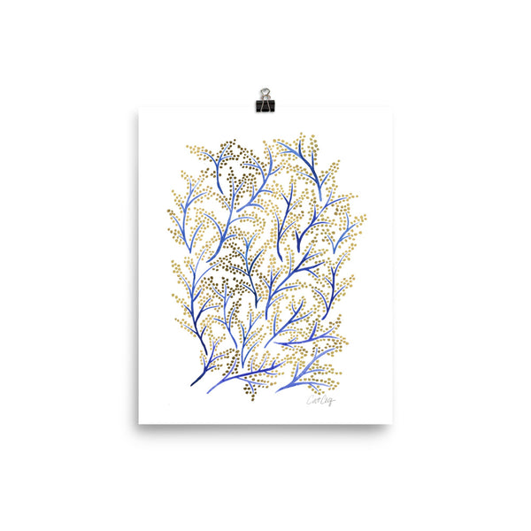 Branches - Navy & Gold