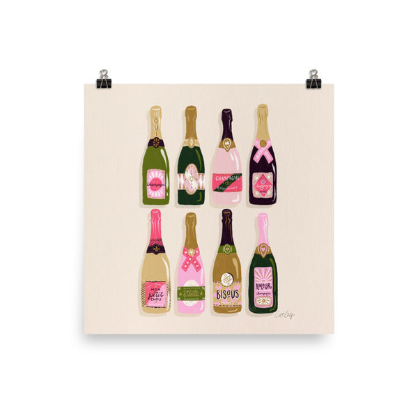 French Champagne Collection – Pink & Green