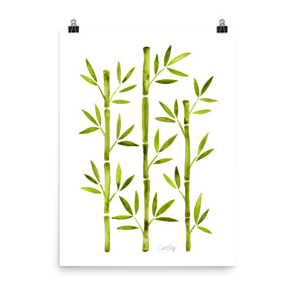 Bamboo – Lime Palette • Art Print
