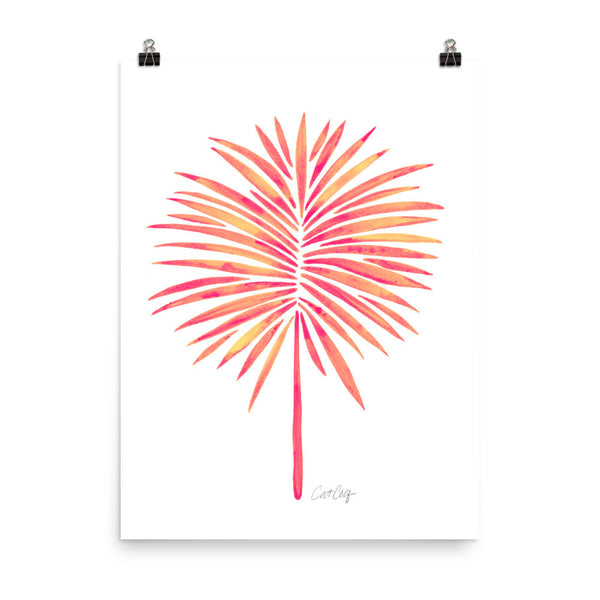 Fan Palm – Pink Palette • Art Print
