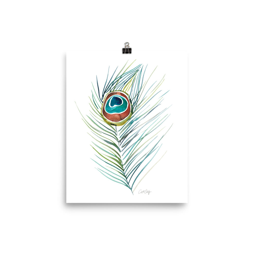 Peacock Feather Art 2 Art Print