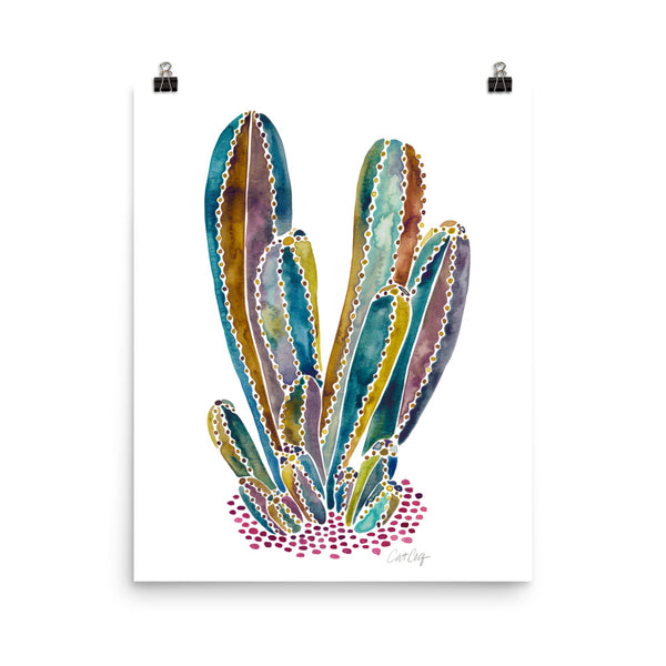 Cactus Cluster – Vintage Palette • Art Print