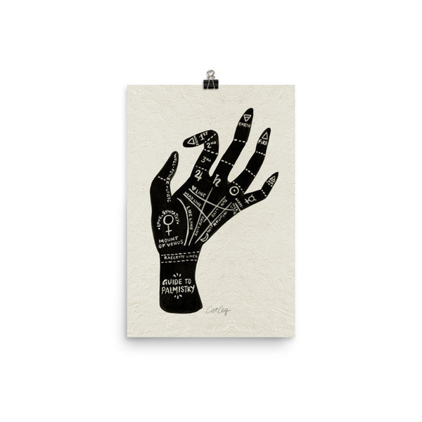 Palmistry – Black Hand • Art Print
