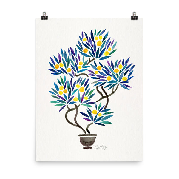 Bonsai Fruit Tree – Little Lemons • Art Print
