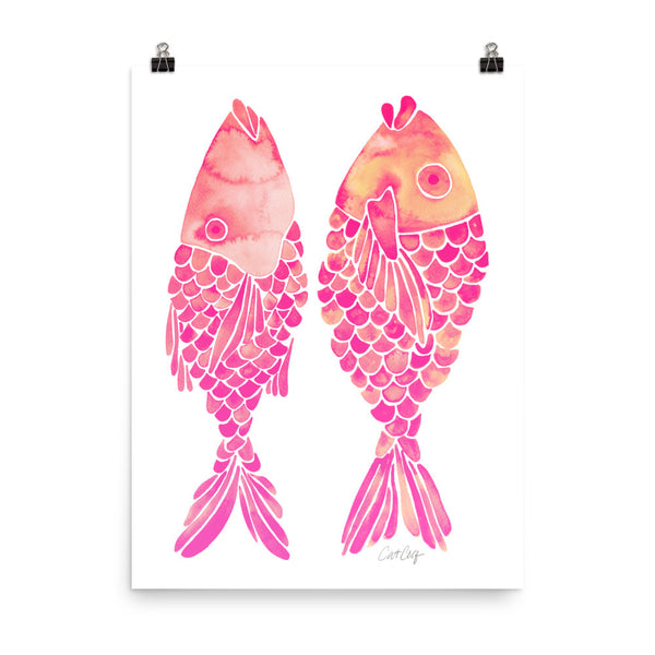 Indonesian Fish – Pink Palette • Art Print