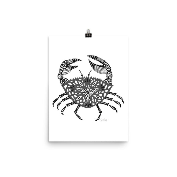 Crab – Black Palette • Art Print