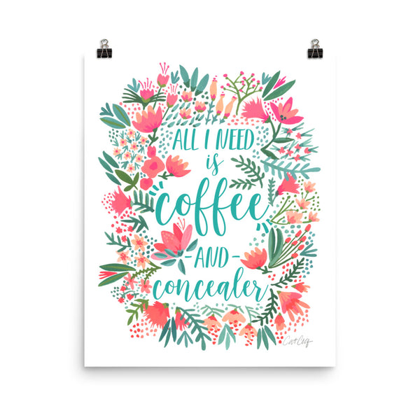 Coffee & Concealer – Juicy Palette • Art Print