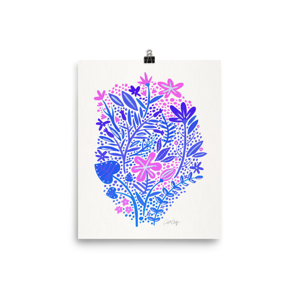Garden – Indigo Palette • Art Print