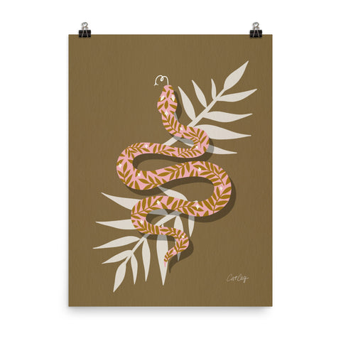 Tropical Serpent - Tan Blush