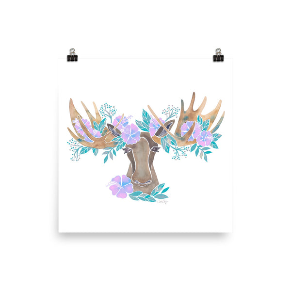 Floral Moose – Pastel